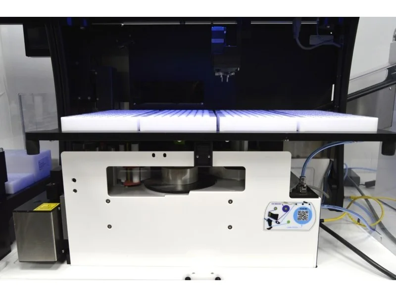 Scinomix Sci-Print VXL Tube Handler Labeler w/ VXi Bulk Tube Feeder ...