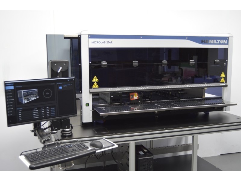 Hamilton MICROLAB STAR Liquid Handler with CO-RE II Span-8 & 96-Channel Dispensing Head, CO-RE Gripper, Autoloader with Venus 6