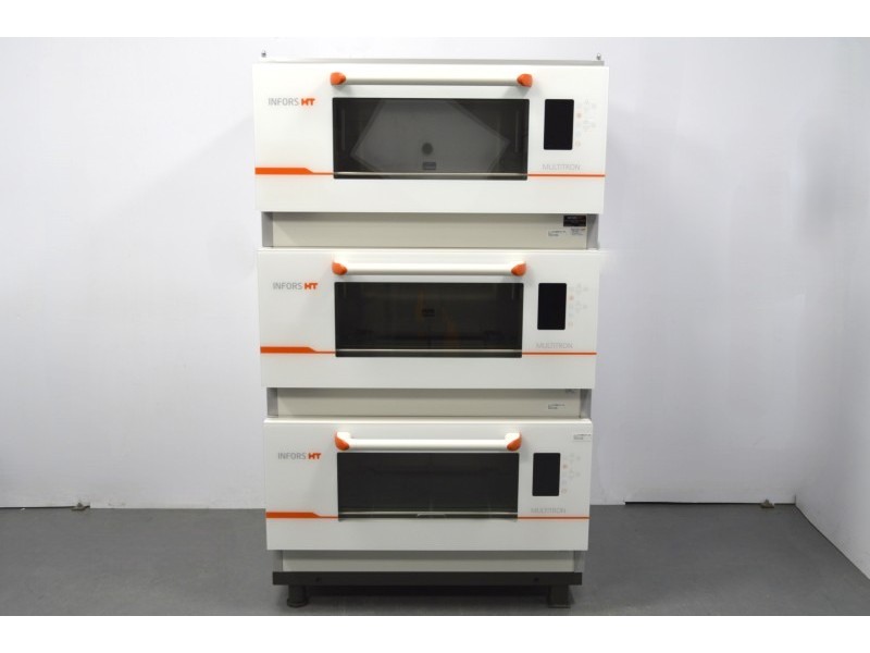 Infors HT Multitron Triple Stack Incubator Shaker White w/ Humidity & CO2 Control