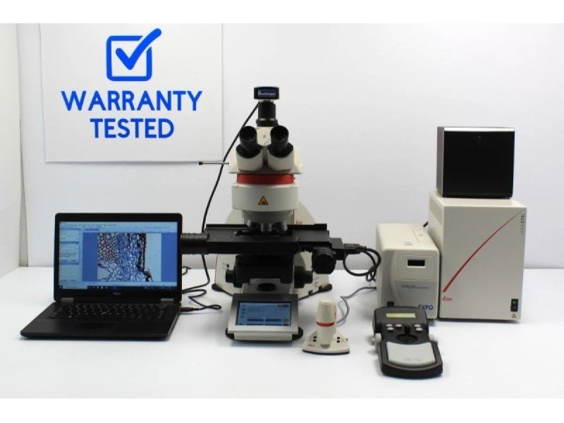 Leica DM6 B Upright Fluorescence Microscope with Motorized Stage Leica DM6 B Upright Fluorescence Microscope with Motorized Stage