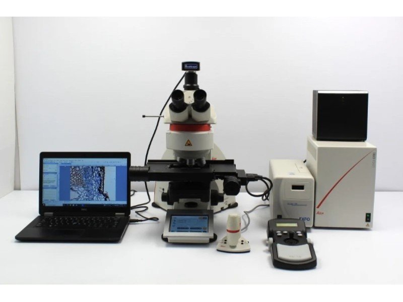 Leica DM6 B Upright Fluorescence Microscope with Motorized Stage Leica DM6 B Upright Fluorescence Microscope with Motorized Stage