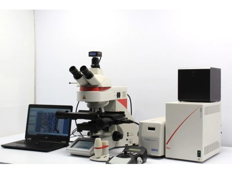 Leica DM6 B Upright Fluorescence Microscope with Motorized Stage Leica DM6 B Upright Fluorescence Microscope with Motorized Stage