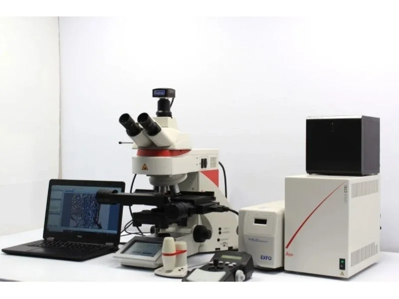 Leica DM6 B Upright Fluorescence Microscope with Motorized Stage
