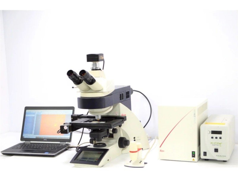 Leica DM6000 Upright Fluorescence Motorized Microscope with Motorized XY Stage Leica DM6000 Upright Fluorescence Motorized Microscope with Motorized XY Stage