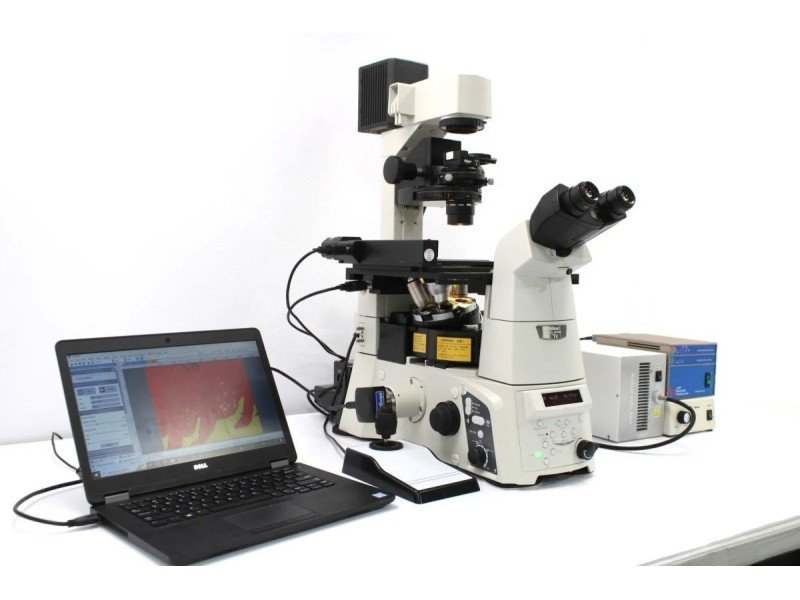 Nikon Eclipse Ti-E Inverted LED Fluorescence DIC Motorized XY Microscope Nikon Eclipse Ti-E Inverted LED Fluorescence DIC Motorized XY Microscope