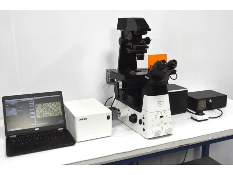 Nikon Eclipse Ti2-E PFS Inverted LED Fluorescence DIC Motorized Microscope (New Filters and Perfect Focus System)