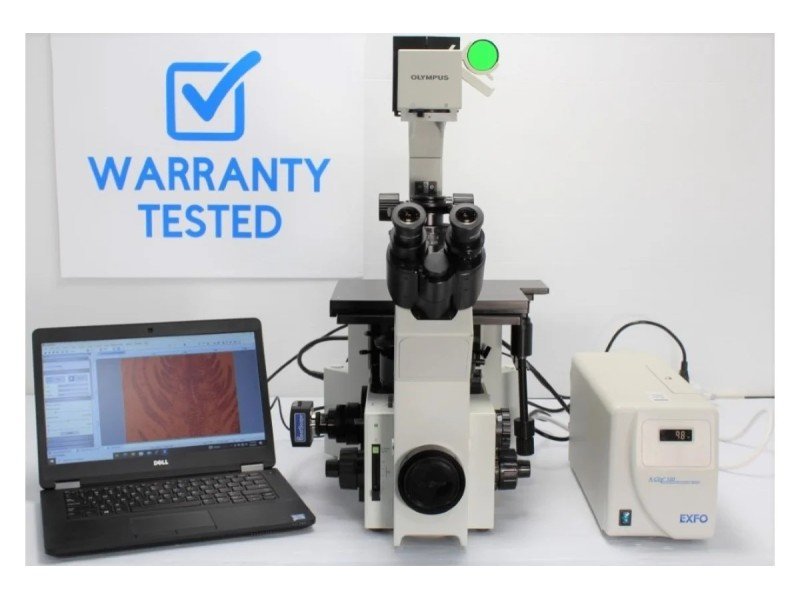 Olympus IX70 Inverted Fluorescence Metal Halide Microscope (New Filters) Olympus IX70 Inverted Fluorescence Metal Halide Microscope (New Filters)