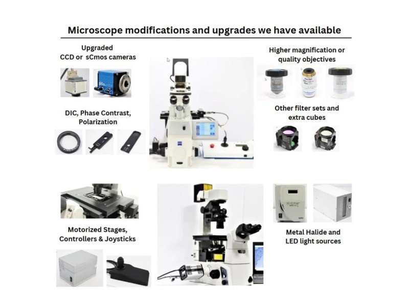 Zeiss Axiovert 200m Inverted Fluorescence Motorized Condenser Microscope (New Filters)