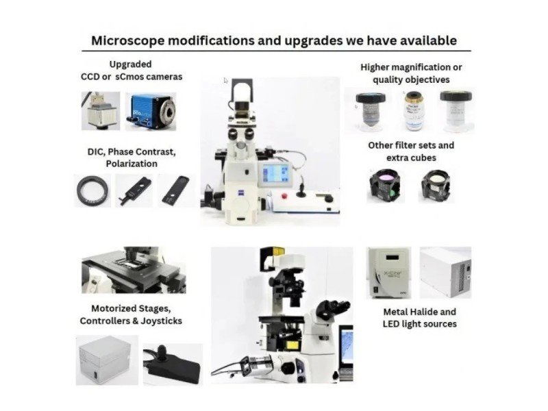 Zeiss AXIO Observer Z1 Inverted LED Fluorescence Motorized XY Definite Focus Microscope (New Filters)