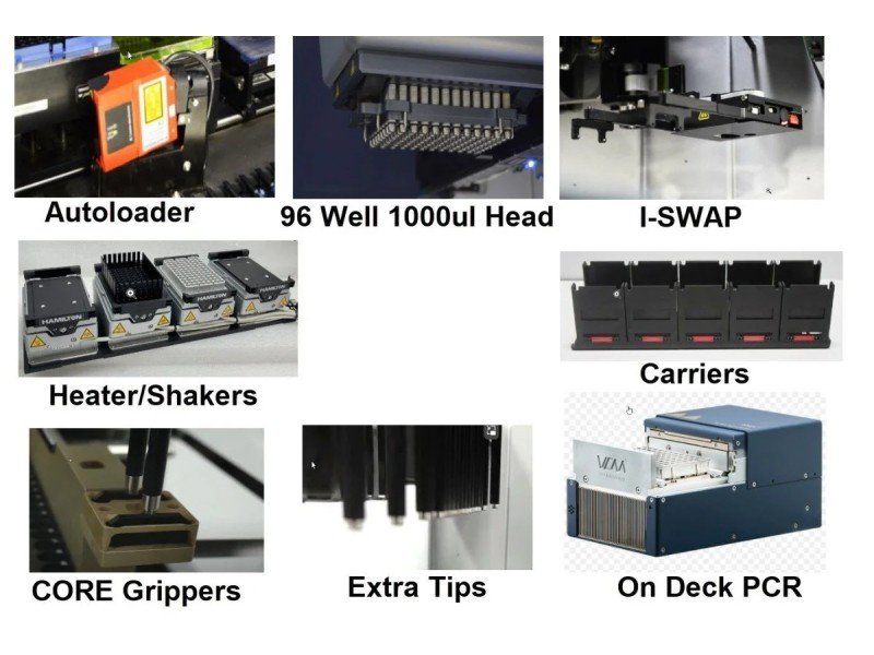 Hamilton MICROLAB STARlet Liquid Handler w/ Span-8, 1000ul 96 head, CO-RE Gripper, ISWAP, Autoloader