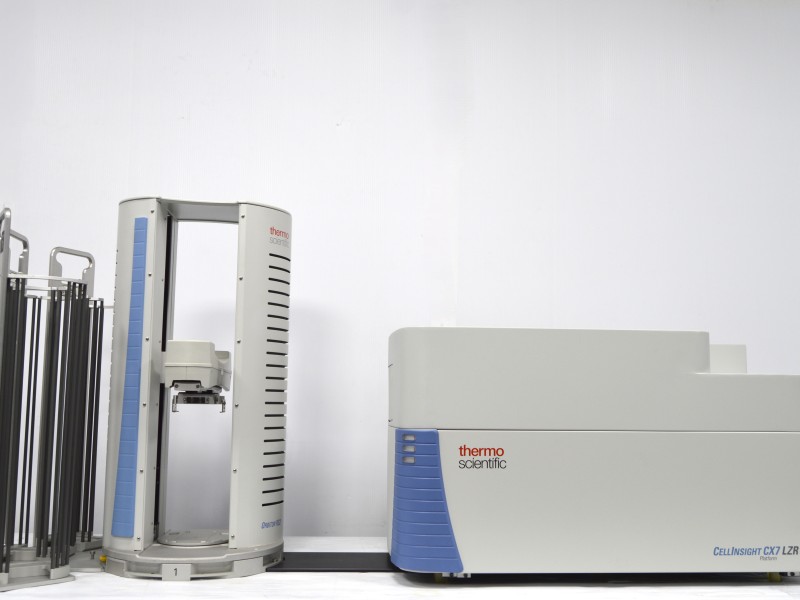 Thermo CellInsight CX7 LZR High Content Confocal Analysis Platform w/ Orbitor RS2 Microplate Mover Pred Pro