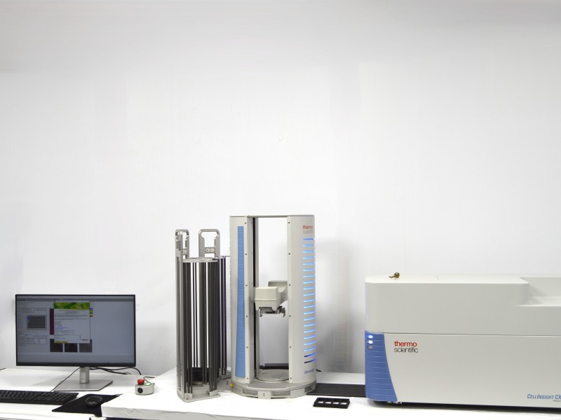 Thermo CellInsight CX7 LZR High Content Confocal Analysis Platform w/ Orbitor RS2 Microplate Mover Pred Pro