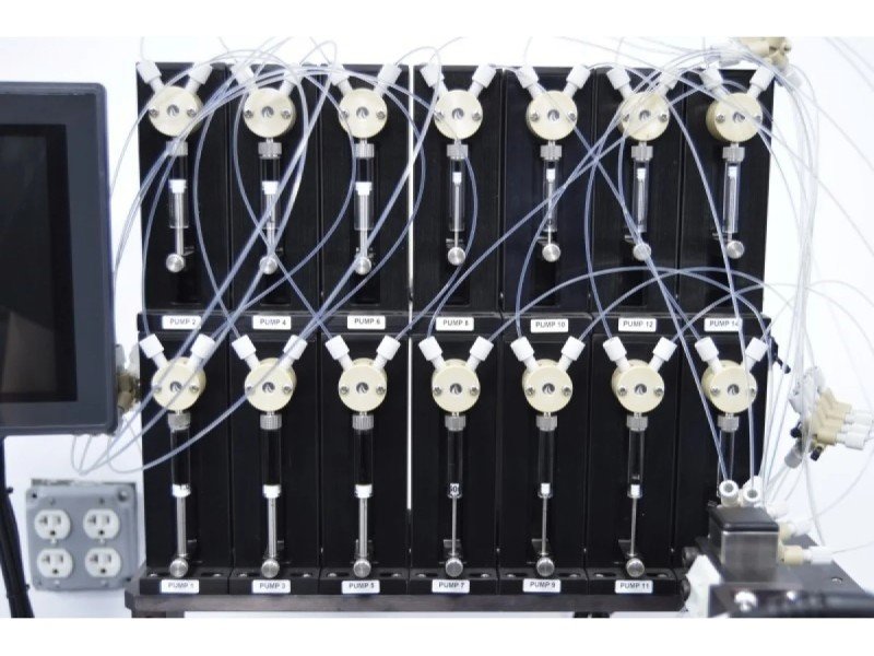 BioDot RR120 Modular Web Handling System with BioJet/AirJet Dispensing, Vision System & Dual Drying Towers BioDot RR120 Modular Web Handling System with BioJet/AirJet Dispensing, Vision System & Dual Drying Towers