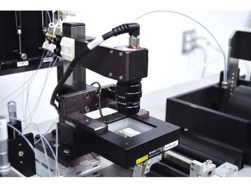 BioDot RR120 Modular Web Handling System with BioJet/AirJet Dispensing, Vision System & Dual Drying Towers BioDot RR120 Modular Web Handling System with BioJet/AirJet Dispensing, Vision System & Dual Drying Towers