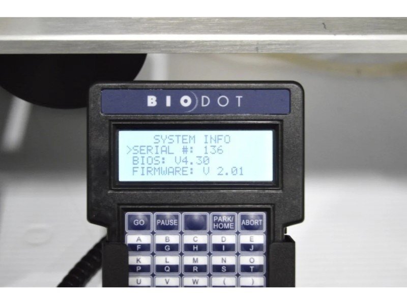 BioDot RR120 Modular Web Handling System with BioJet/AirJet Dispensing, Vision System & Dual Drying Towers BioDot RR120 Modular Web Handling System with BioJet/AirJet Dispensing, Vision System & Dual Drying Towers