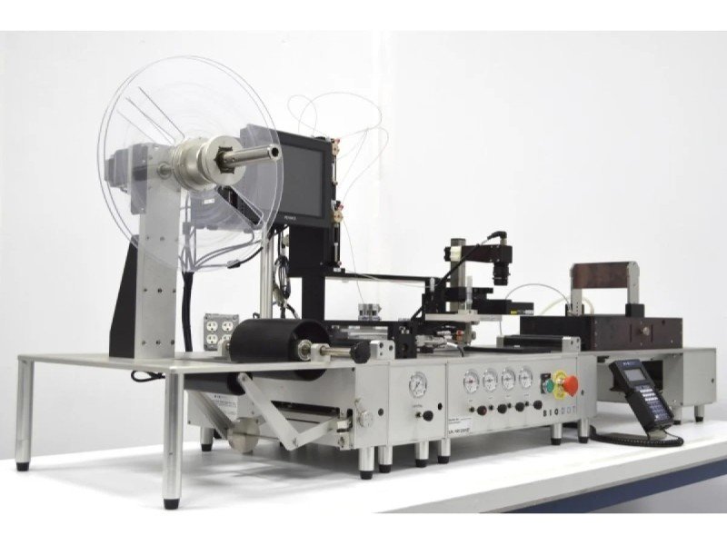 BioDot RR120 Modular Web Handling System with Single AirJet Dispensing, Vision System & Dual Drying Towers BioDot RR120 Modular Web Handling System with Single AirJet Dispensing, Vision System & Dual Drying Towers