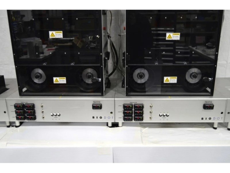 BioDot RR120 Modular Web Handling System with Single AirJet Dispensing, Vision System & Dual Drying Towers BioDot RR120 Modular Web Handling System with Single AirJet Dispensing, Vision System & Dual Drying Towers