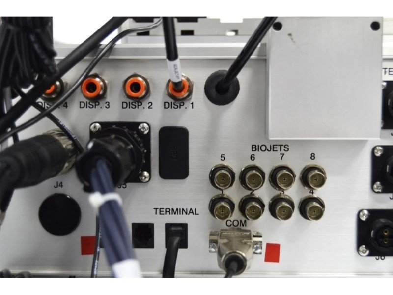 BioDot RR120 Modular Web Handling System with Single AirJet Dispensing, Vision System & Dual Drying Towers BioDot RR120 Modular Web Handling System with Single AirJet Dispensing, Vision System & Dual Drying Towers