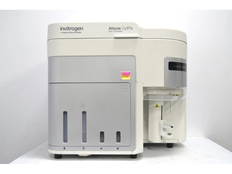 Thermo Attune CytPix Acoustic Focusing Cytometer (3)Lasers/(11) Colors/(13)Detectors w/ CytKick Max Autosampler and External Fluid Supply Thermo Attune CytPix Acoustic Focusing Cytometer (3)Lasers/(11) Colors/(13)Detectors w/ CytKick Max Autosampler and External Fluid Supply