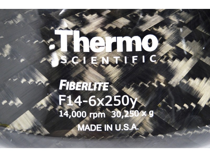 Thermo Scientific Fiberlite F14-6x250y Fixed-Angle Centrifuge Rotor 14000rpm, w/ Auto-Lock for LYNX 4000 and 6000 Superspeed Centrifuges