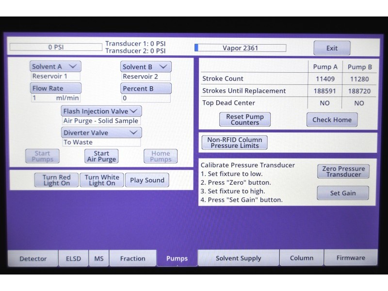 Teledyne Isco CombiFlash NextGen 300+ UV Chromatography System w/ ELSD Detector Includes 2 Racks