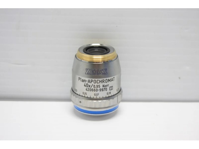 Zeiss Plan-Apochromat 40x/0.95 Korr Microscope Objective 420660-9970 Unit 8 Zeiss Plan-Apochromat 40x/0.95 Korr Microscope Objective 420660-9970 Unit 8