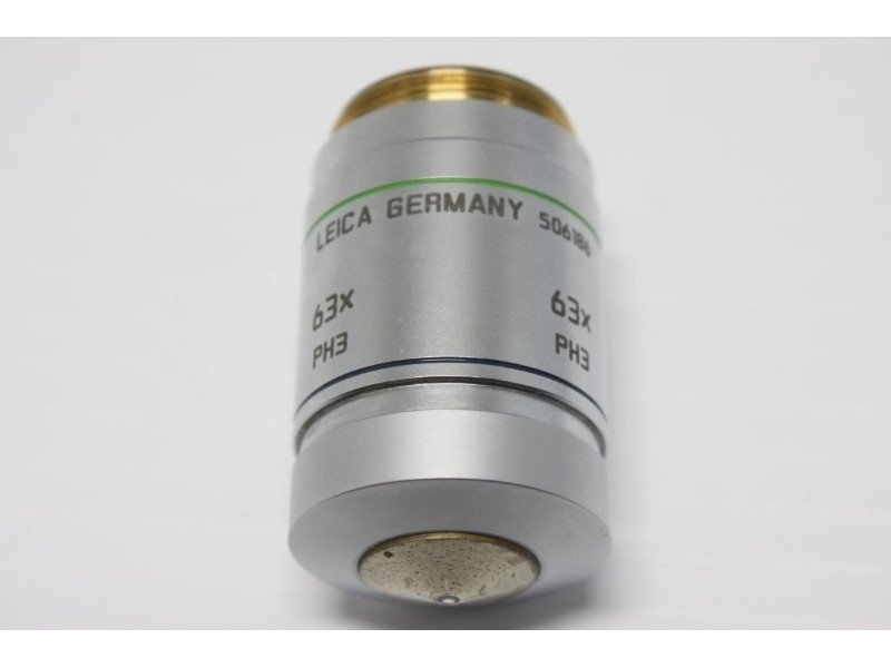 Leica HCX PL FLUOTAR 63X/1.25 OIL PH3 Microscope Objective 506186