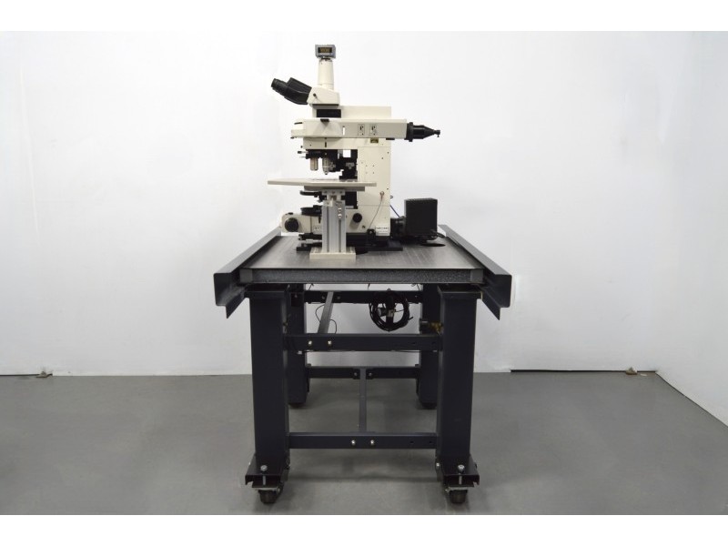 Nikon FN1 Fluorescence Water Immersion Capable Microscope w/ Sutter Fixed Stage suitable for Electrophysiology Rig