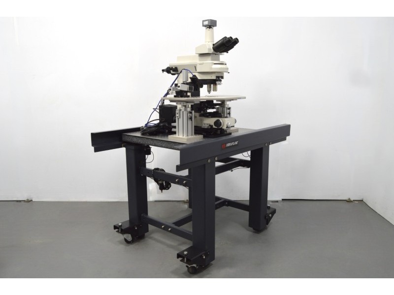 Nikon FN1 Fluorescence Water Immersion Capable Microscope w/ Sutter Fixed Stage suitable for Electrophysiology Rig