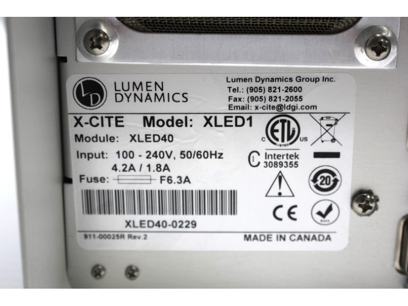 Lumen Dynamics X-Cite XLED1 Multi-Triggering LED Illumination System