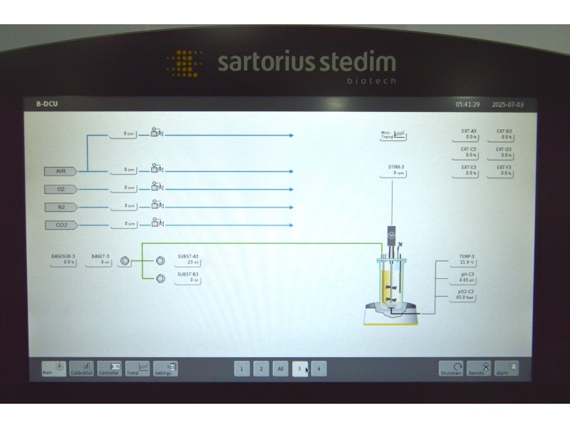 Sartorius Biostat B-DCU 4-Fold Cell Culture Univessel SU Bioreactor System