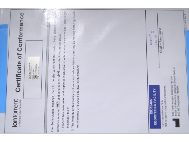 Thermo Scientific Ion Torrent Genexus Purification System Unit 2