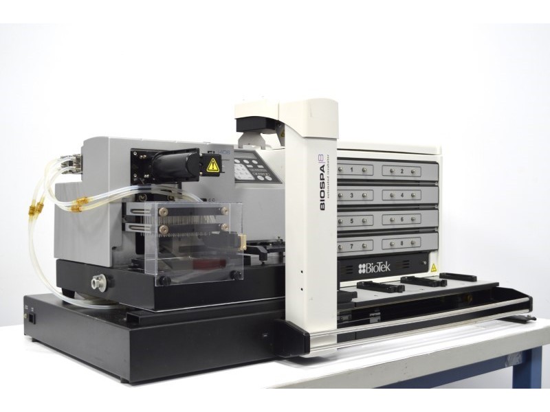 Agilent BioTek EL406 Microplate Washer Dispenser with BioTek BioSpa 8 Automated Incubator