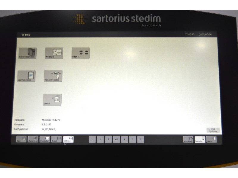 Sartorius Biostat B-DCU 6-Fold Cell Culture Bioreactor Univessel System