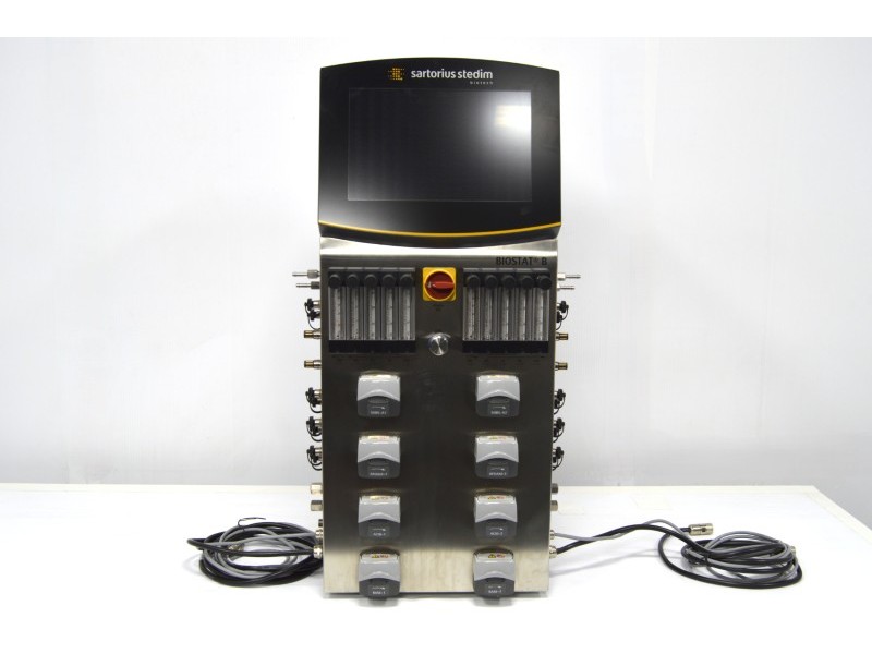 Sartorius Stedim Biostat B Twin Bioreactor for Cell Cultures with 2 Liter Jacketed Autoclavable Reactor Vessels