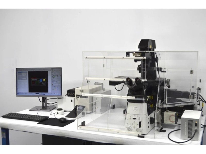 Nikon Ti2-E PFS N-SIM Super-Resolution Inverted Motorized Microscope with Dual Fluorescence Illumination Nikon Ti2-E PFS N-SIM Super-Resolution Inverted Motorized Microscope with Dual Fluorescence Illumination