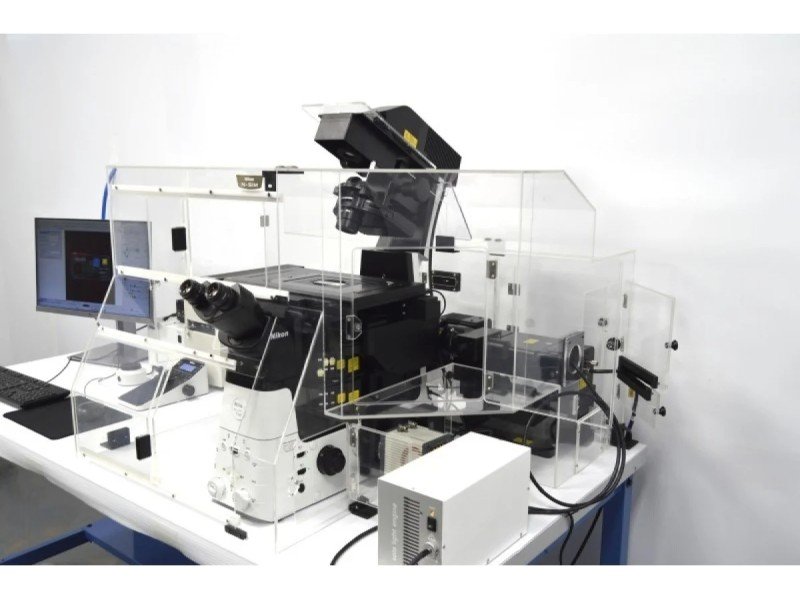 Nikon Ti2-E PFS N-SIM Super-Resolution Inverted Motorized Microscope with Dual Fluorescence Illumination Nikon Ti2-E PFS N-SIM Super-Resolution Inverted Motorized Microscope with Dual Fluorescence Illumination