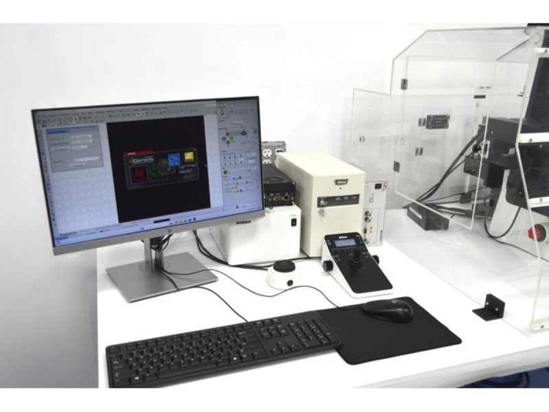 Nikon Ti2-E PFS N-SIM Super-Resolution Inverted Motorized Microscope with Dual Fluorescence Illumination Nikon Ti2-E PFS N-SIM Super-Resolution Inverted Motorized Microscope with Dual Fluorescence Illumination