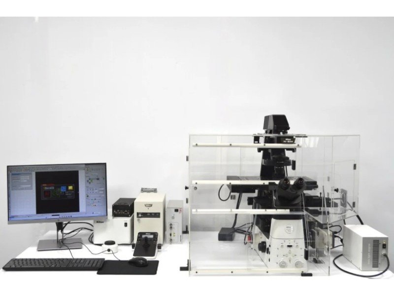 Nikon Ti2-E PFS N-SIM Super-Resolution Inverted Motorized Microscope with Dual Fluorescence Illumination Nikon Ti2-E PFS N-SIM Super-Resolution Inverted Motorized Microscope with Dual Fluorescence Illumination