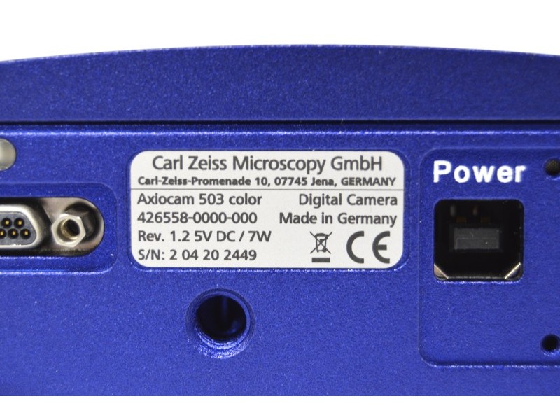 Zeiss Axiocam 503 Color CCD Microscope Camera