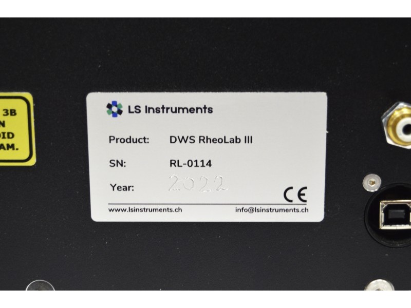 LS Instruments DWS RheoLab III Rheometer