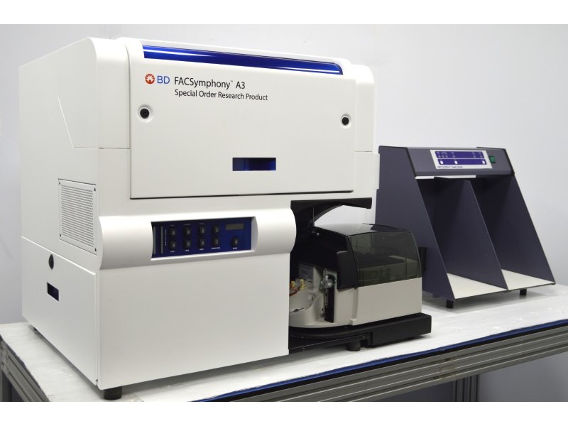 BD FACSymphony A3 Flow Cytometer (5)Lasers/(22)Colors/(24)Detectors w/ HTS Sampler & Supply System 