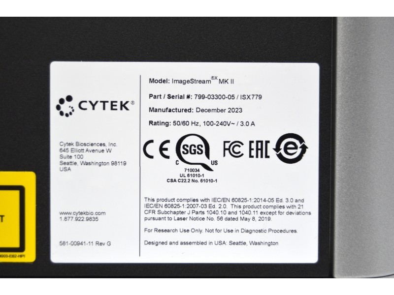 Cytek Amnis ImageStream X MK II Imaging Flow Cytometer