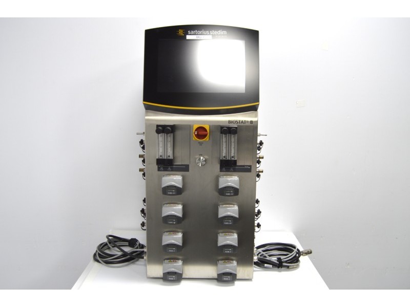 Sartorius Biostat B Dual Control Bioreactor for Microbial Cultures with 2 Liter Jacketed Autoclavable Vessels