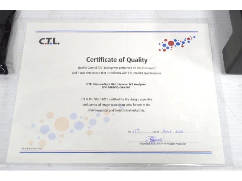 CTL ImmunoSpot M2 Universal Cell Counter Analyzer w/ BioStack 2WR Stacker 