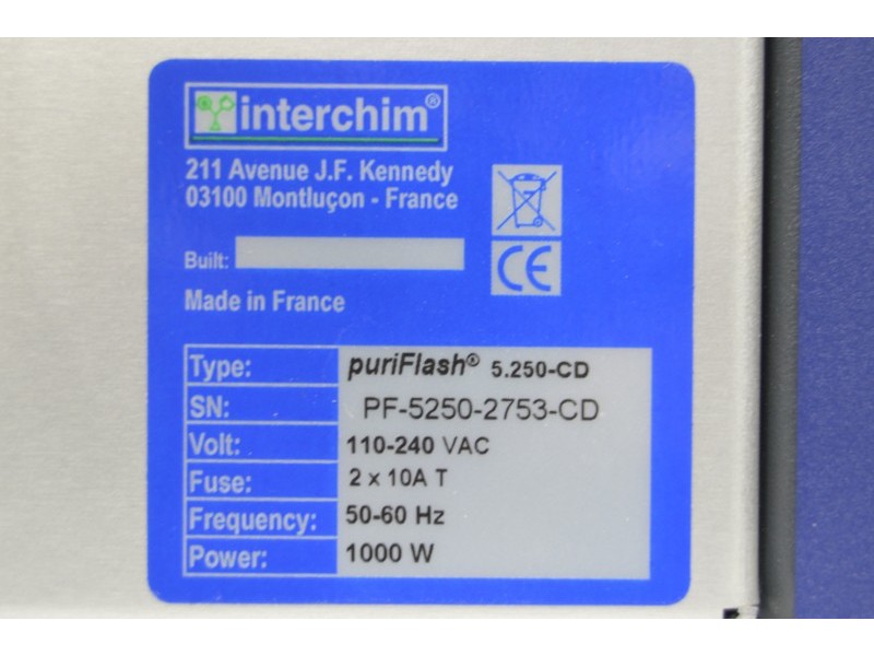 Advion Interchim PuriFlash 5.250 Preparative Flash Chromatography System