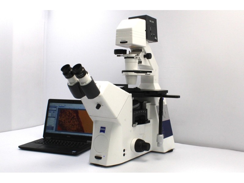 Zeiss AXIO Observer.A1 Inverted Research Microscope, Phase Contrast & PlasDIC Configuration