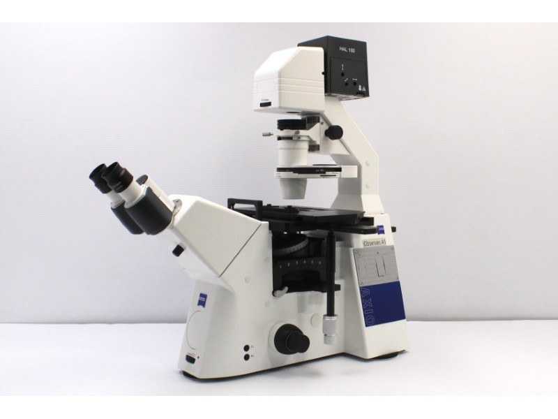 Zeiss AXIO Observer.A1 Inverted Research Microscope, Phase Contrast & PlasDIC Configuration