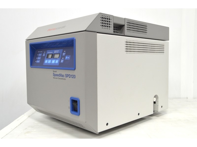Thermo Savant SpeedVac SPD120 Vacuum Concentrator w/ RVT5105 Refrigerated Vapor Trap & Edwards RV8 Vacuum Pump