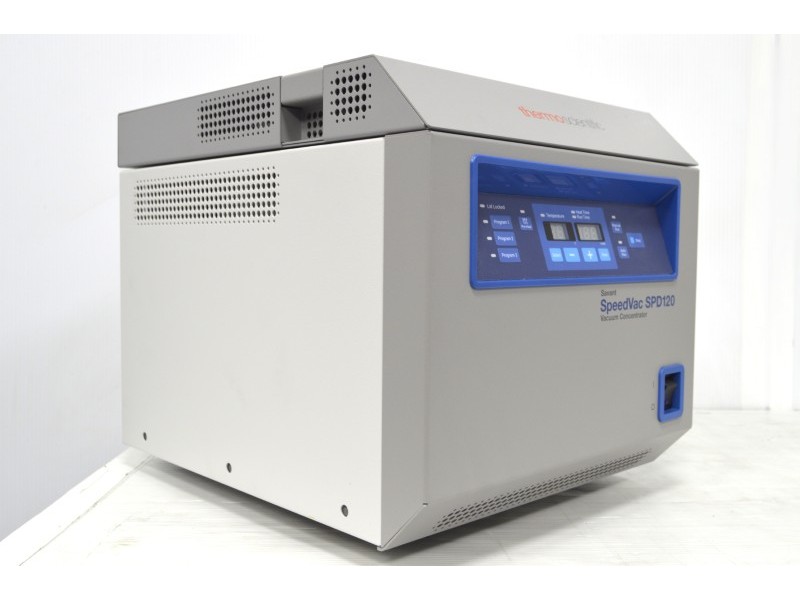 Thermo Savant SpeedVac SPD120 Vacuum Concentrator w/ RVT5105 Refrigerated Vapor Trap & Edwards RV8 Vacuum Pump